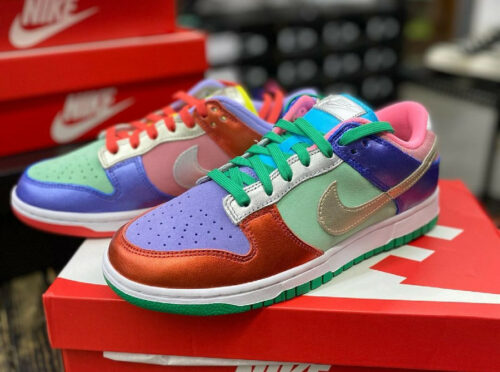Que vaut la Nike Wmns Dunk Low SE Mismatched Purple Sunset Pulse