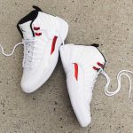 Air Jordan 12 blanche rouge métallique 2021 (1)