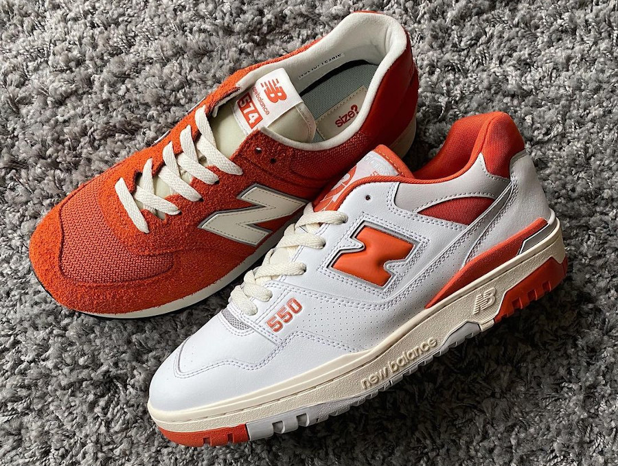 NB BB550 M574 Size Exclusive College Orange Pack