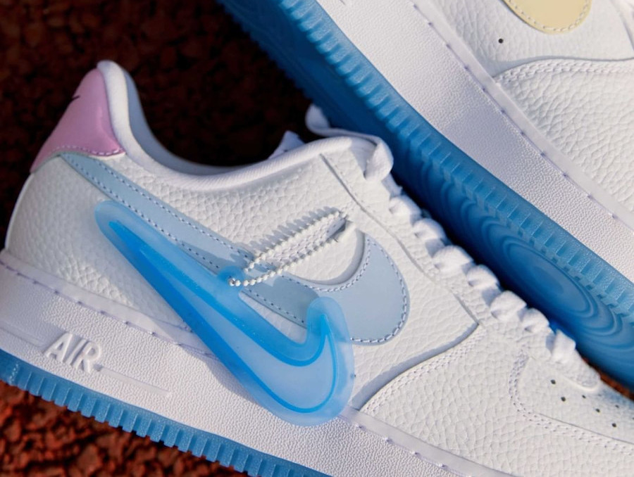 Nike W AF1 '07 LX UV Reactive Swoosh White Blue