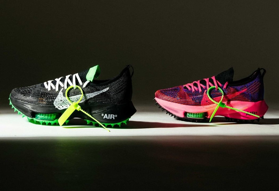 Off White x Nike Air Zoom Tempo NEXT% Pink Glow & Black