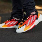 Adidas Ozelia Adiprene Black Orange Matte Silver 3M Reflective