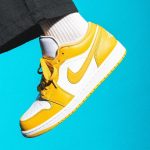 Air Jordan 1 Low Pollen on feet (2)