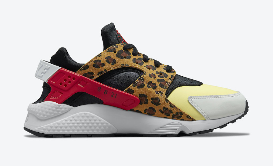 Nike Air Huarache Cheetah jaune et rouge (6)