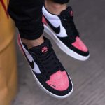 Nike SB Force 58 en toile blanche et en daim rose (2)