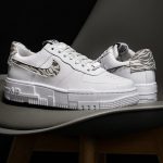 Nike Wmns nike air turbulence size 14 women chart for girls AF1 Pixel SE Zebra Summit White Particle Grey DH9632-100