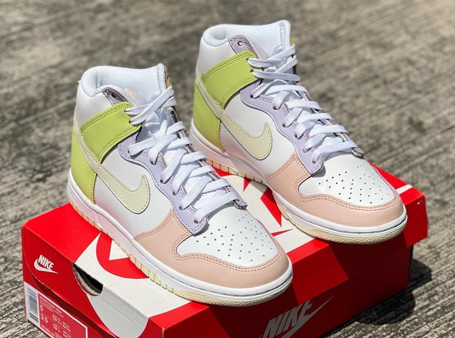 Nike Wmns Dunk High Cashmere Lemon Twist Pastel DD1869-108