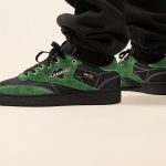 Reebok x Pleasures Кроссовки женские Reebok Retro POP Mid оригинал Black Pine Green Cordura GW2644