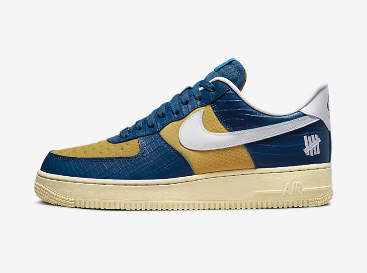 Undefeated x Nike Air Force 1 Blue Croc
