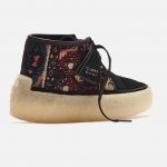 Clarks Caravan en daim noir avec broderie de tapis (4)