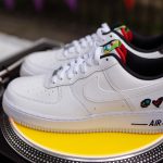 Nike Air Force One blanche (coeur et paix) (1)