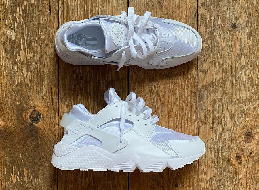 Nike Air Huarache Triple White Pure Platinum 2021