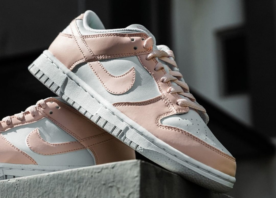 Nike Dunk Low move to zero blanche et rose pastel (3)