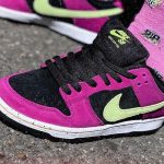 Nike SB Dunk Low Pro ACG Terra Red Plum Citron on feet