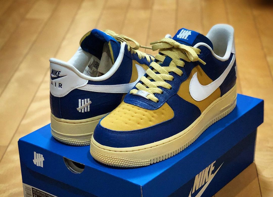 Nike x Undefeated AF1 SP Yellow Blue Croc (Dunk. vs AF1)