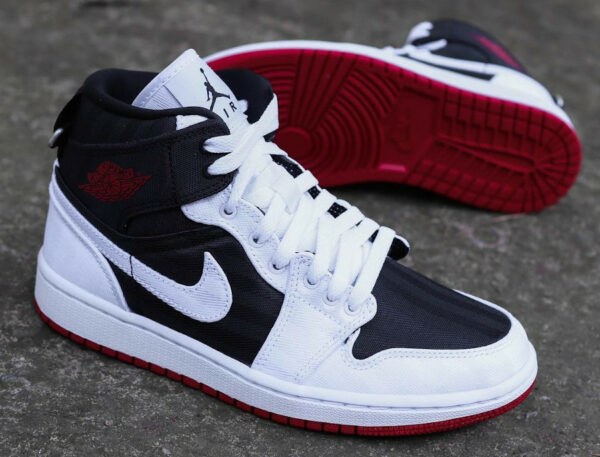 Que vaut la AJ1 Mid SE Wmns Utility (en toile) White Black Gym Red ?