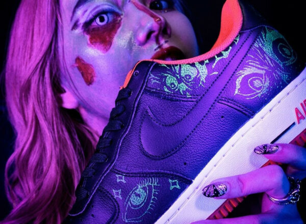 Nike Air Force 1 AF1 '07 PRM Halloween 2021 GITD (couv)