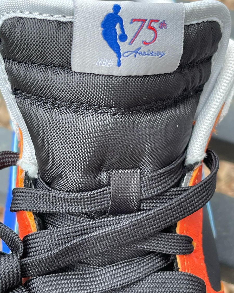 Nike Dunk Low 2021 noire grise bleue et orange (2)