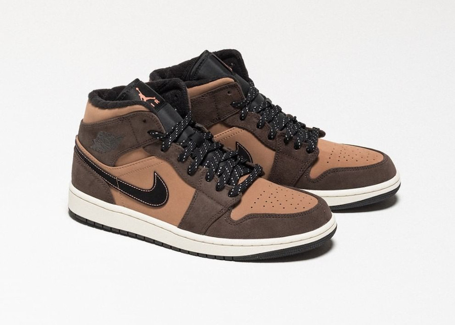 Worth the cop!! Air Jordan 1 Mid Dark Chocolate / earth tone