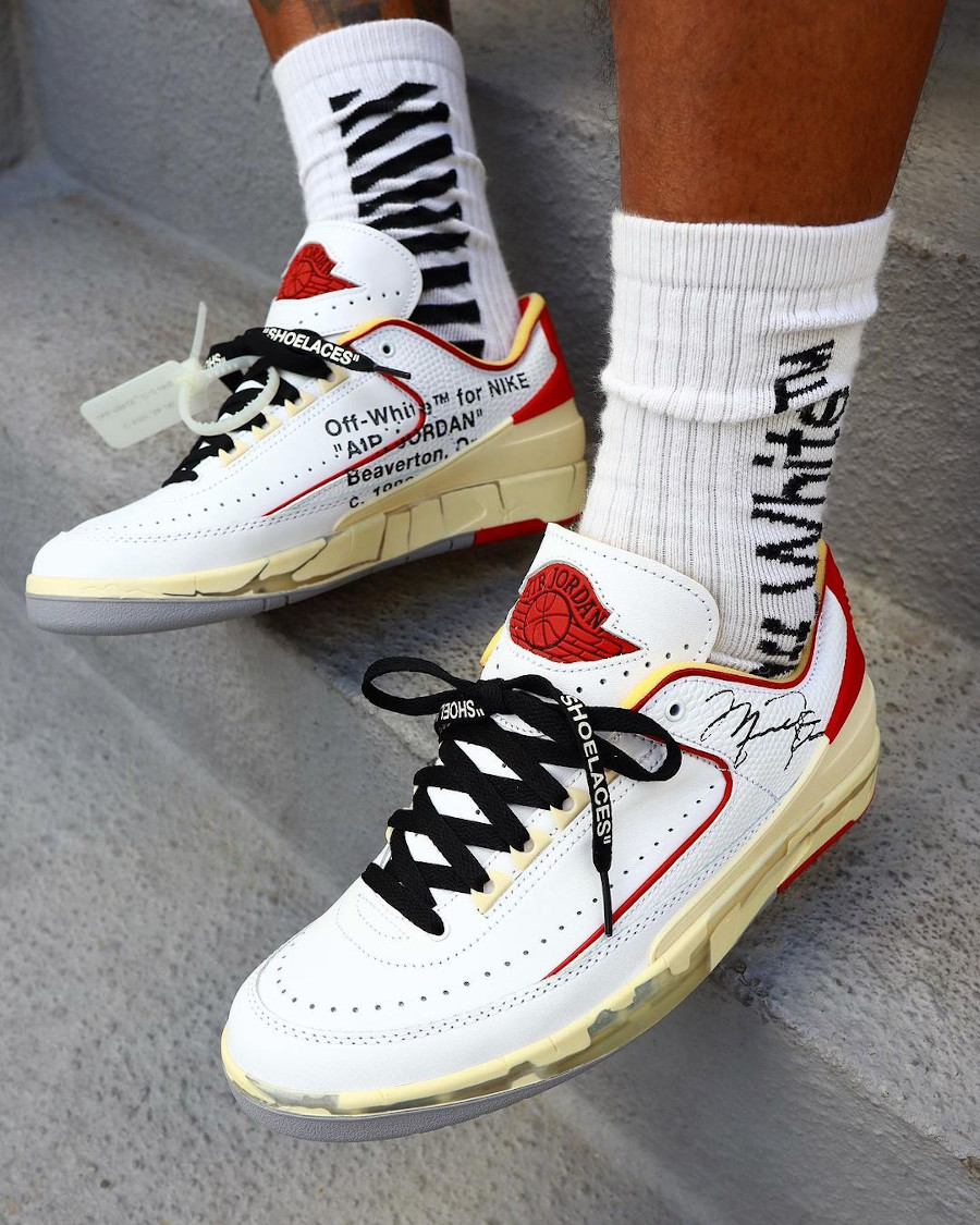 Jordan off white rouge outlet