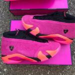 Air Jordan XIV en suède rose chewin gum (couv)