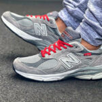 NB 990V3 M990VS3 Grey Red Version 3 (made in USA)