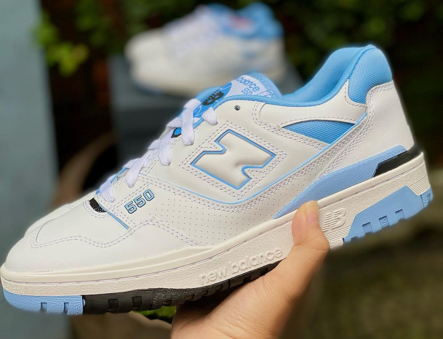 New Balance 550 'UNC' White University Blue