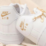 Nike Wmns AF1 '07 LX 'Lucky Charms' White (Gold Chain)