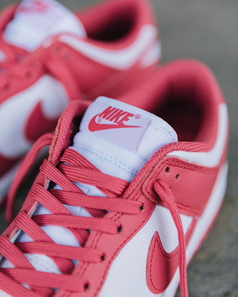Nike Dunk Low 2021 blanche et rose bonbon (2)