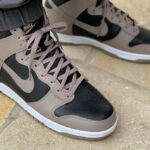 Nike Wmns Dunk High Moon Fossil (gris taupe) DD1869-002 on feet