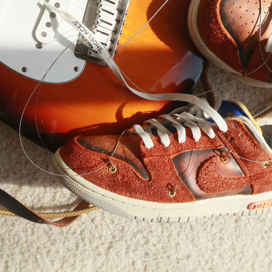 Off White x Nike Dunk Low The 50 Strat everyonegrowsold (1)