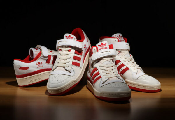 Le pack Adidas Forum 84 Low & High 'Candy Cane' Team Power Red
