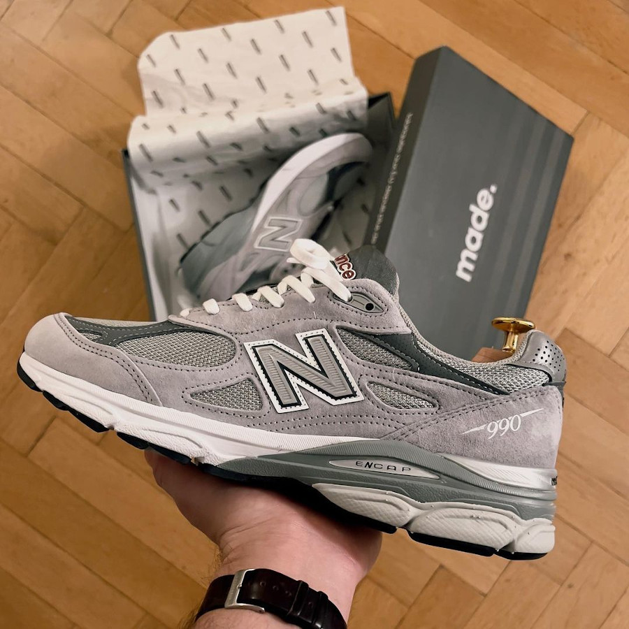 NB 990V3 M990GY3 Grey White (made in USA)