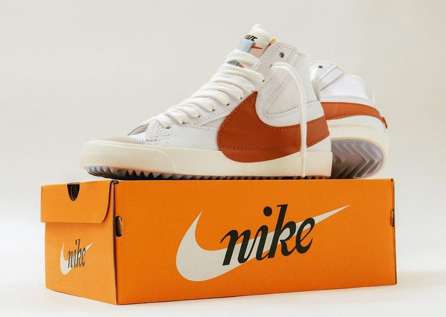 Nike Blazer Mid 77 Jumbo White Orange