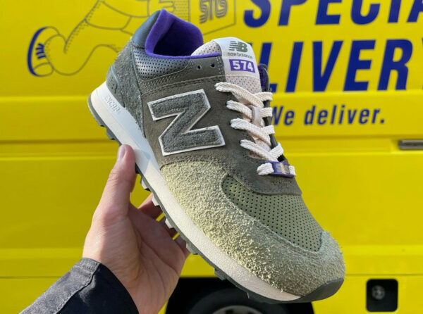 Sns x NB 574 Ml574ns2 Sneakersnstuff Skunk Green Purple