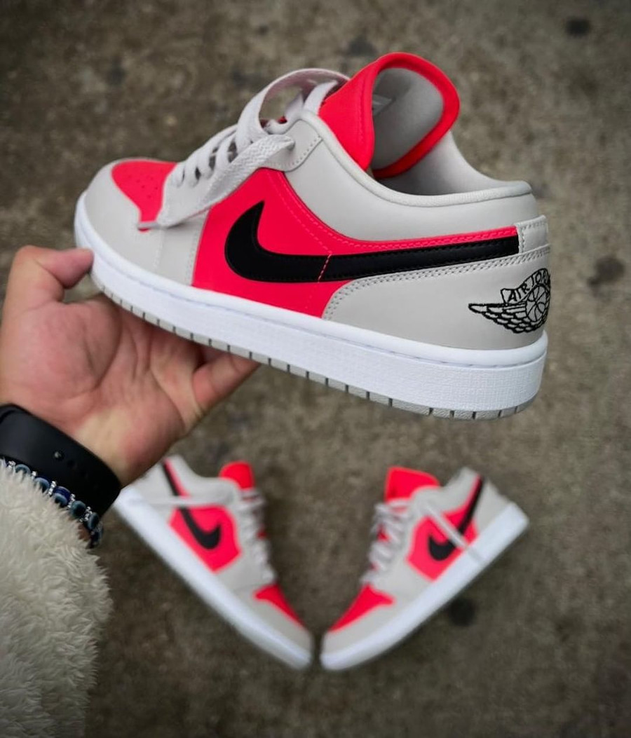 jordan 1 low light iron ore siren red black