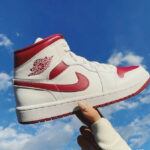 AJ1 Mid ‘Reverse Chicago’ White Pomegranate BQ6472-161