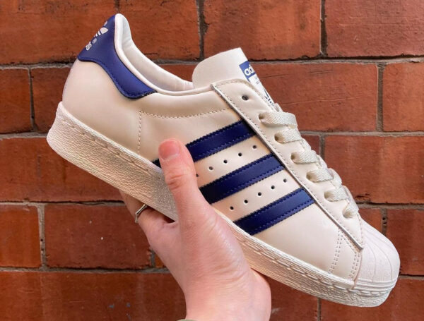 Adidas Superstar 82 White Dark Blue 2022 40th GZ1537 600x455