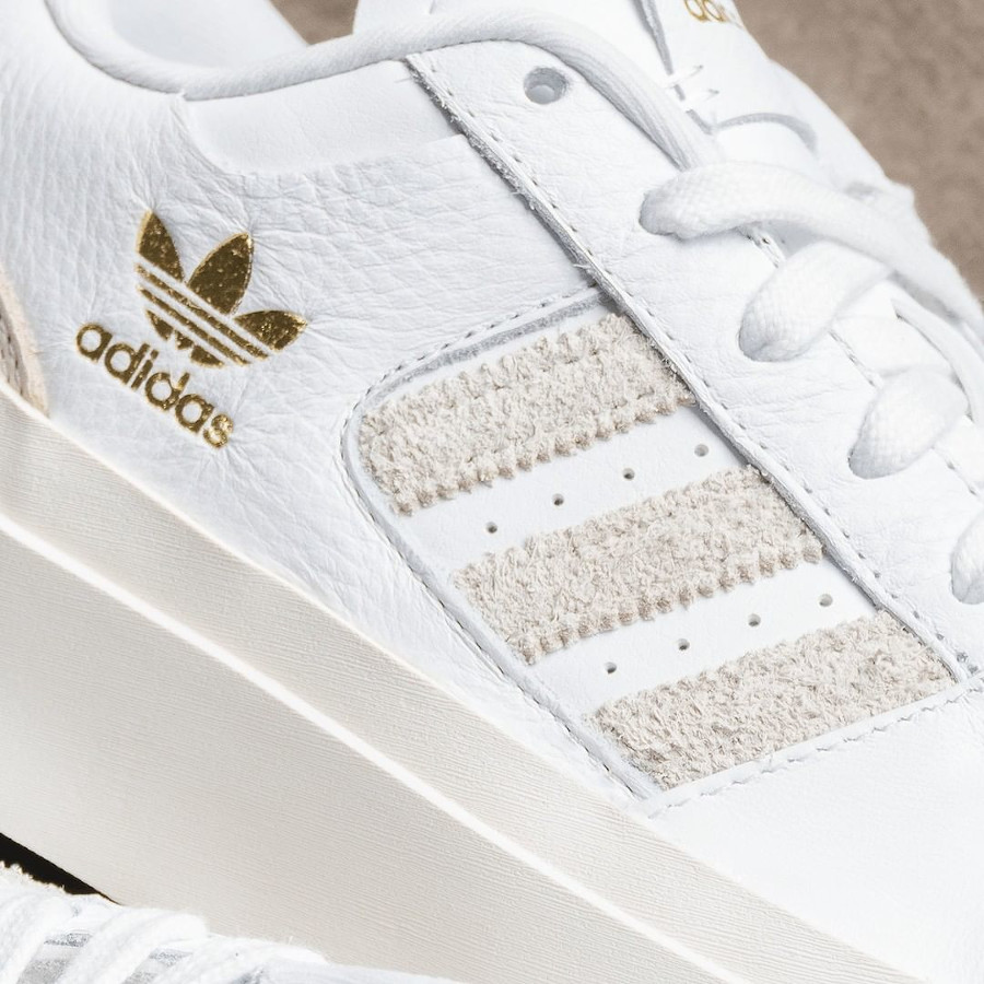 Adidas W Forum compensé blanche et grise (2)
