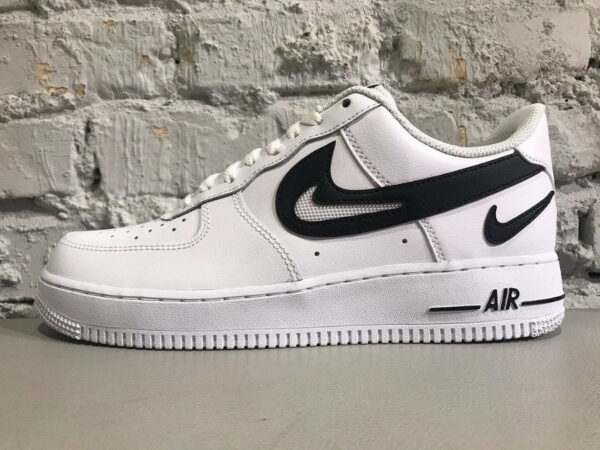 Nike AF1 '07 Cut Out Swoosh 'White Black' DR0143-101