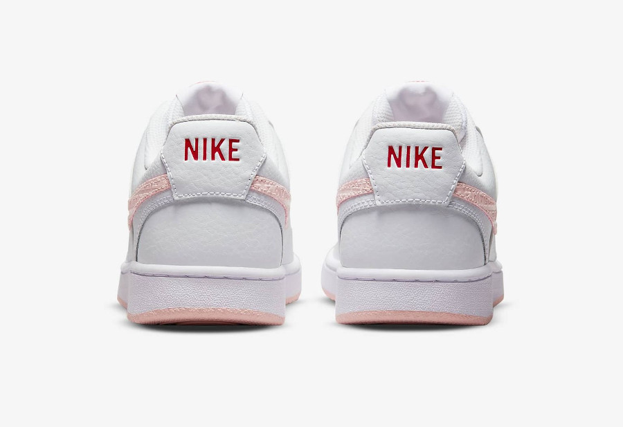 Nike Court Vision Low blanche et rose (2)