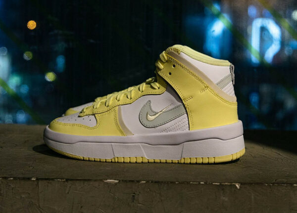 Nike Dunk High Up Rebel Light Lemon Yellow (Teinte cédrat)