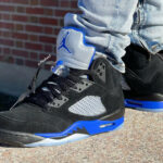 AJ5 Retro Racer Blue Reflective Silver CT4838-004