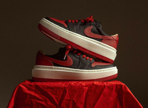 Air Jordan 1 Low compensée rouge et noire (1)