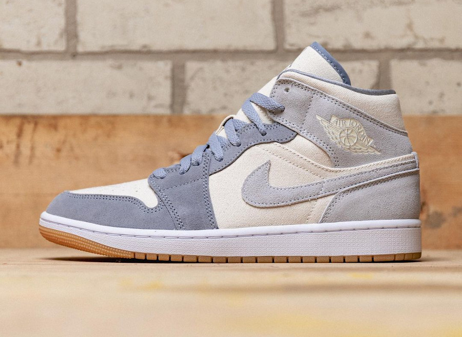 Air Jordan 1 Mid SE Lait de noix de coco gris particule (5)