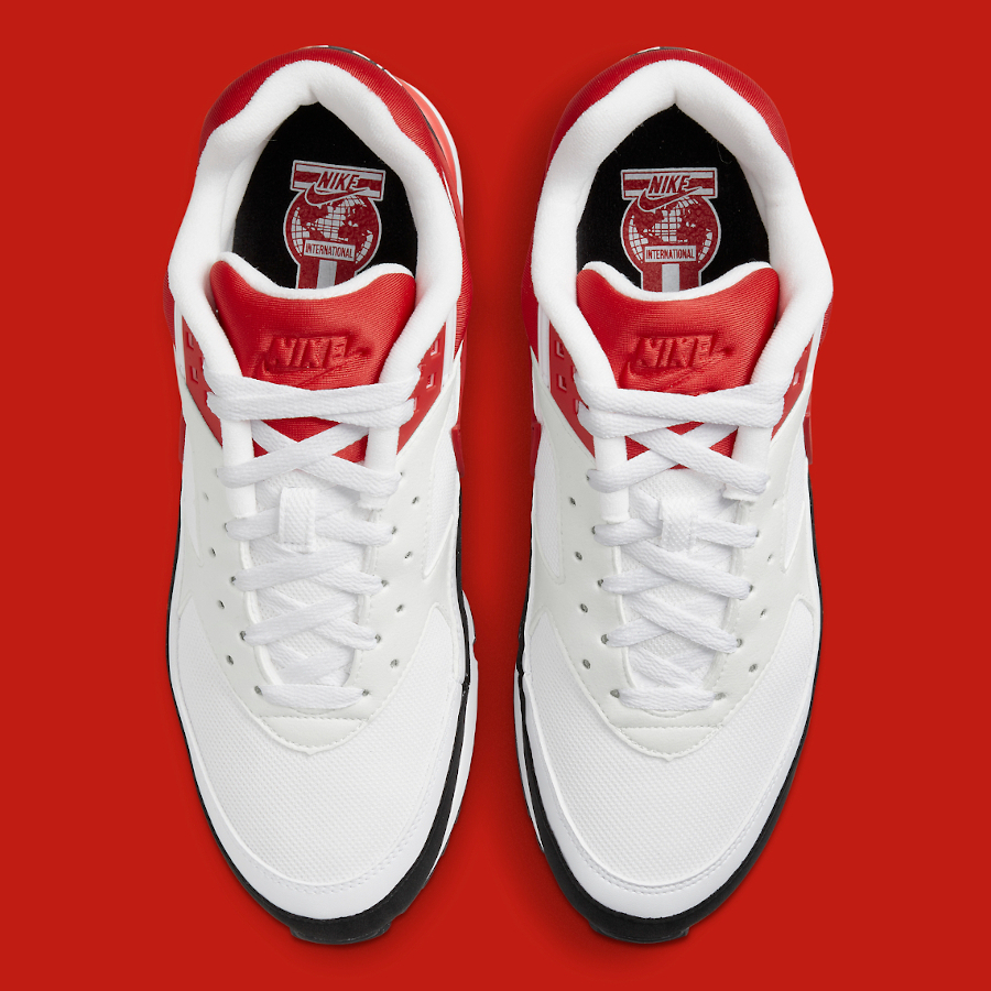 Nike Air Classic BW blanche rouge et noire (6)