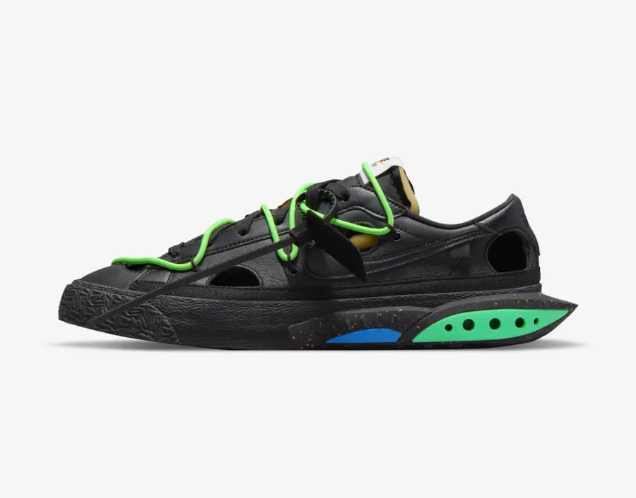 Nike Blazer Low x Off White Black Electro Green