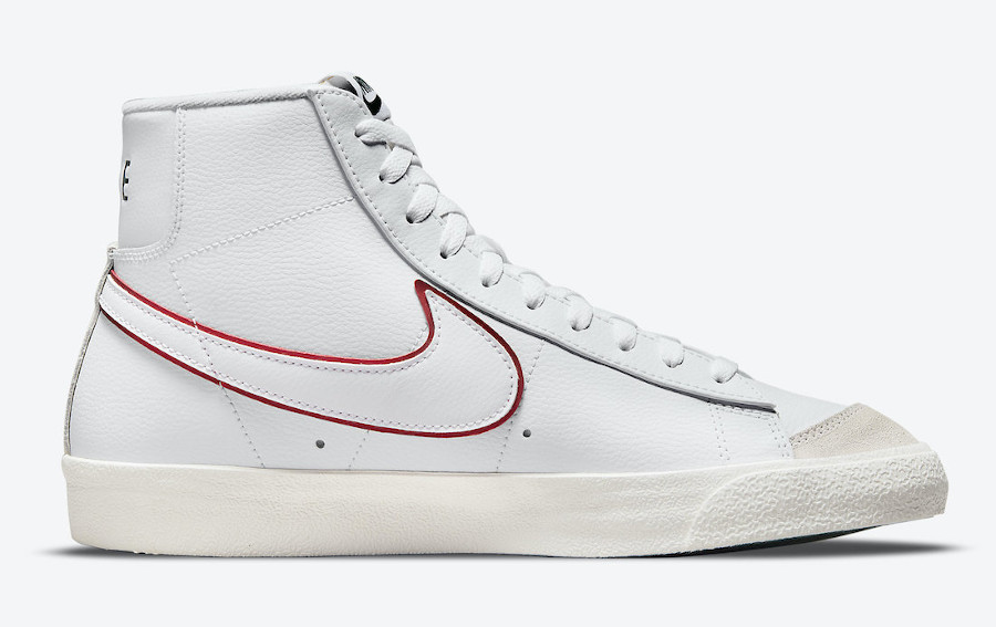 Nike Blazer Mid 77 justdoit blanche et rouge (5)
