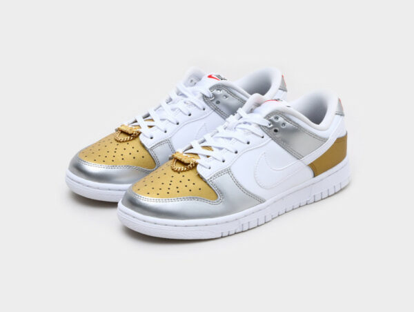 Nike Dunk Low SE 'Heirloom' Gold White Silver DH4403-700