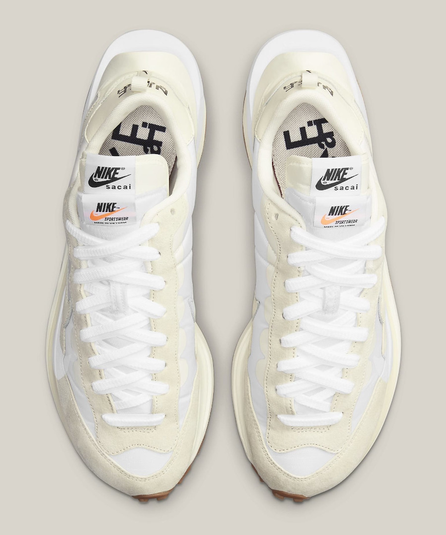 Chitose Abe x Nike VaporWaffle blanc cassé (semelle gomme) (5)